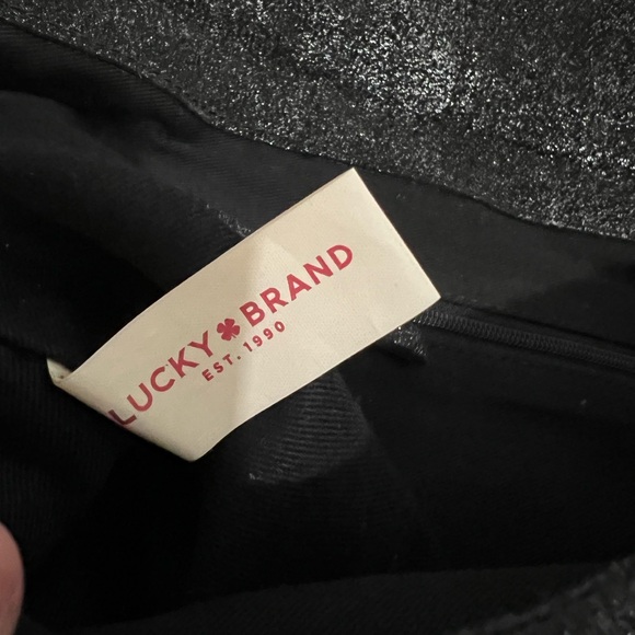 Lucky Brand Clutch Shimmer Embroidered Cowhide Leather Envelope Style - Picture 7 of 8